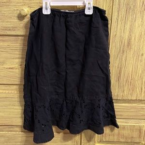 Black, mid skirt